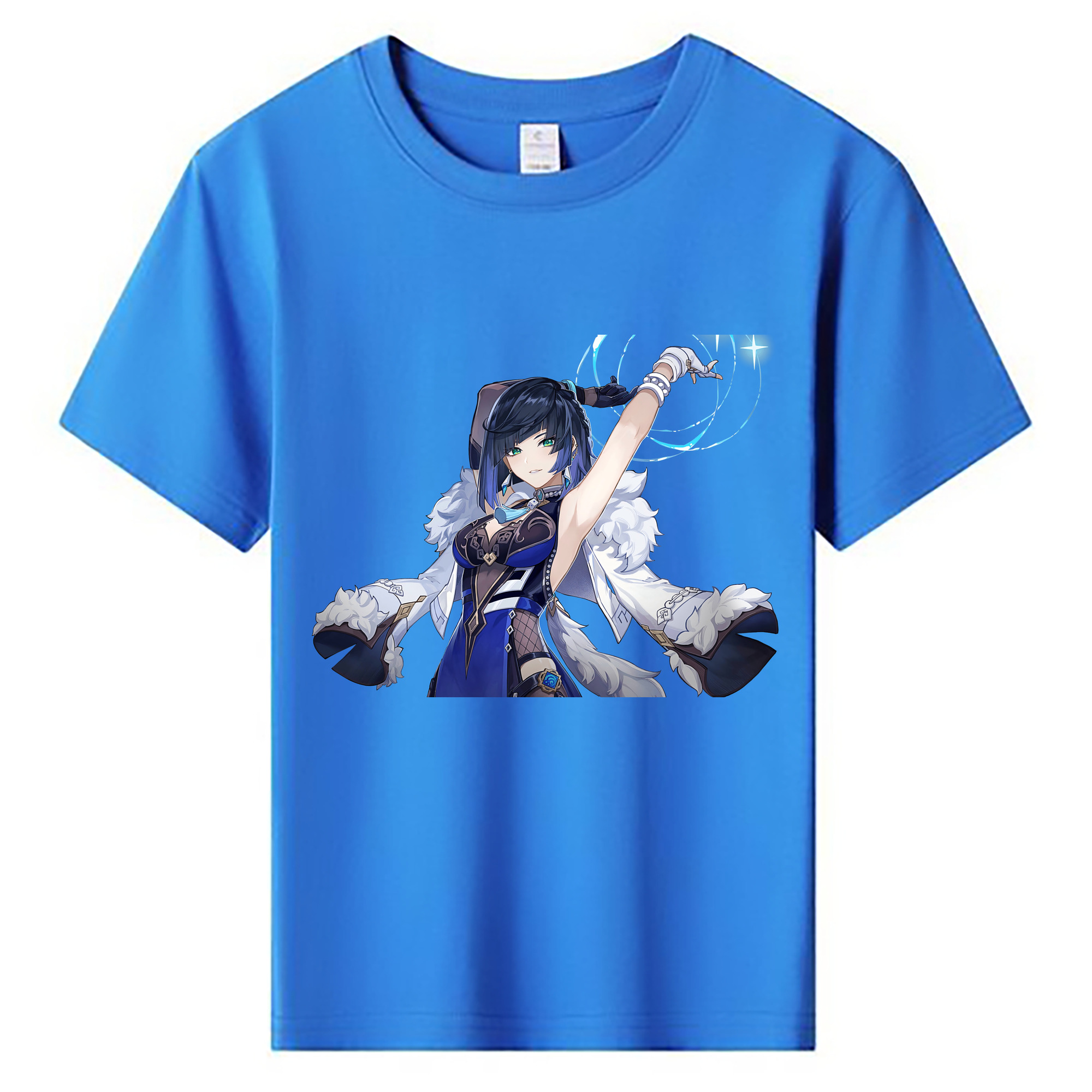 げんし神 夜兰 やらん genshin Yaran 綿100％キッズTシャツ（フロントプリント）